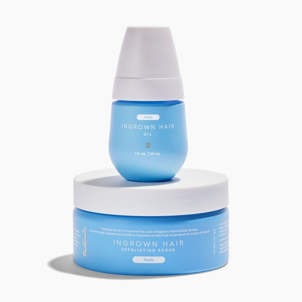 Nude Ingrown Hair Oil and Exfoliating Scrub Set